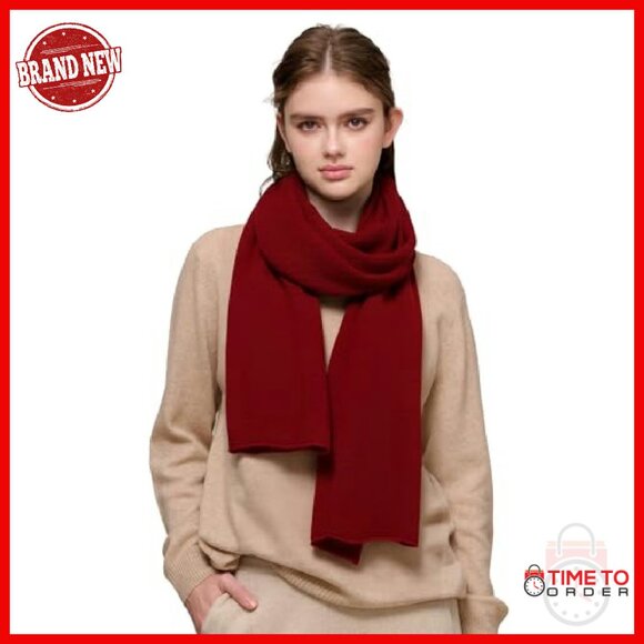 Luxury Yak Cashmere Wool Scarf 67x16 Extra Warm Winter Unisex Gift - Picture 4 of 8